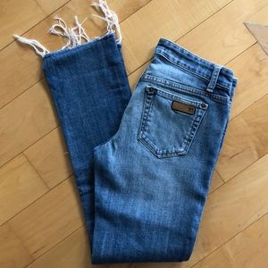 JOES JEANS straight leg draw hem 25